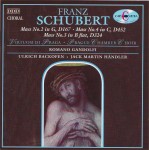 Schubert: Mass No. 2 in G major; Mass No. 4 in C major; Mass No. 3 in B flat